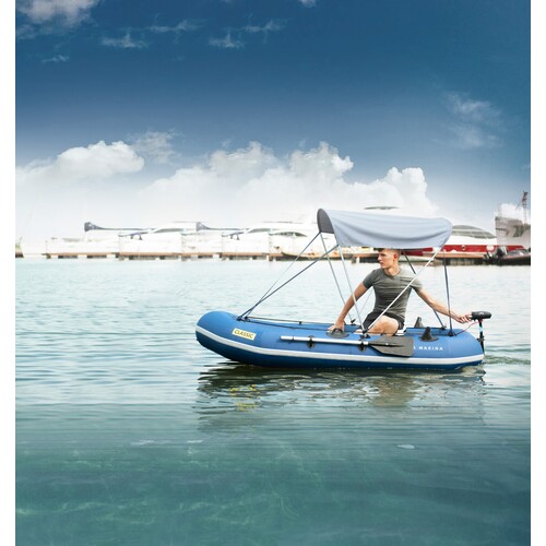 Aqua Marina Classic Fishing & Sport Boat W/ Electric Motor Mount