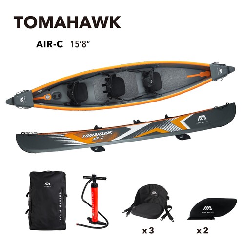 Aqua Marina Tomahawk High Pressure Kayak 3-person