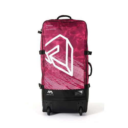 Premium Luggage Bag - (raspberry) With Rolling Wheel 90l