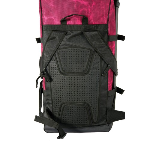 Premium Luggage Bag - (raspberry) With Rolling Wheel 123l