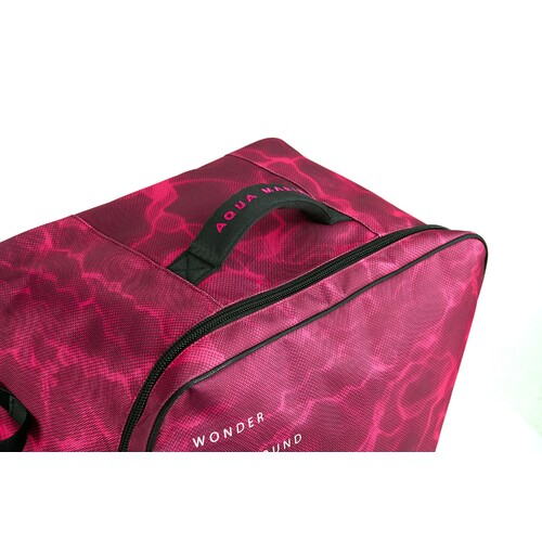 Premium Luggage Bag - (raspberry) With Rolling Wheel 123l