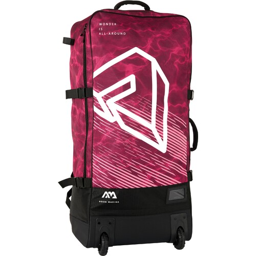 Premium Luggage Bag - (raspberry) With Rolling Wheel 123l