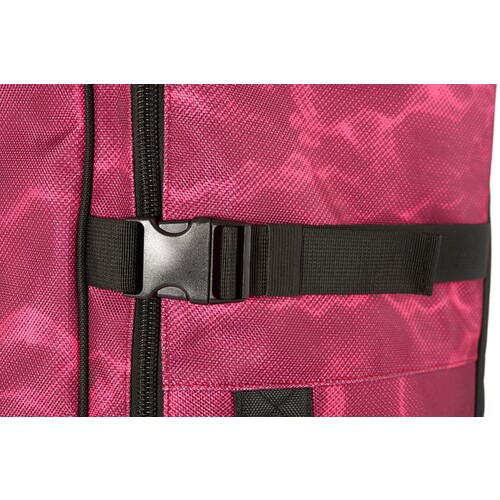 Premium Luggage Bag - (raspberry) With Rolling Wheel 123l